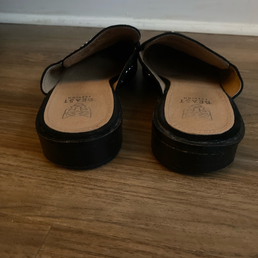 BEAST FASHION Black Studded Mules - Picture 5 of 7